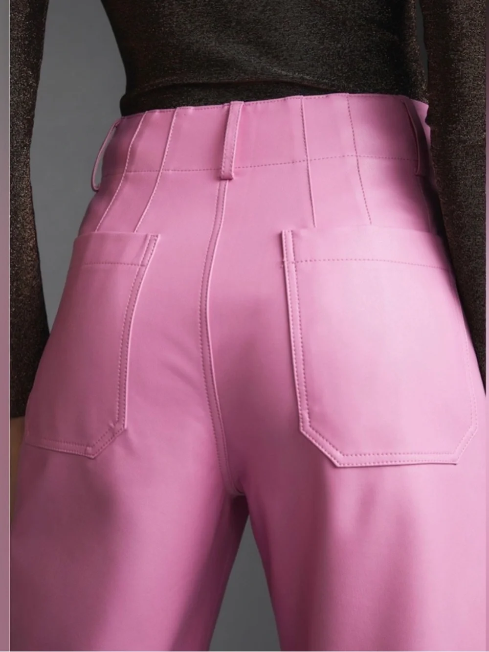 NWOT Anthropologie Maeve Colette Faux-Leather Cropped Pant